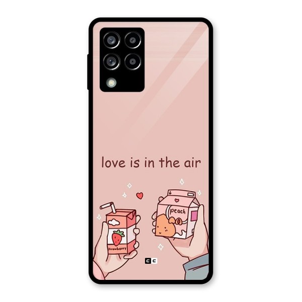 Love In Air Glass Back Case for Galaxy M53 5G