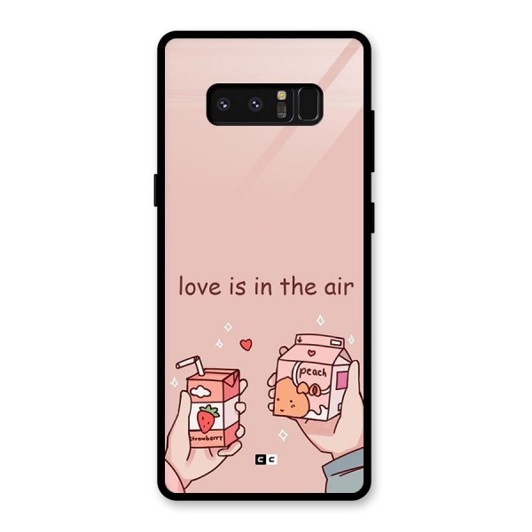 Love In Air Glass Back Case for Galaxy Note 8