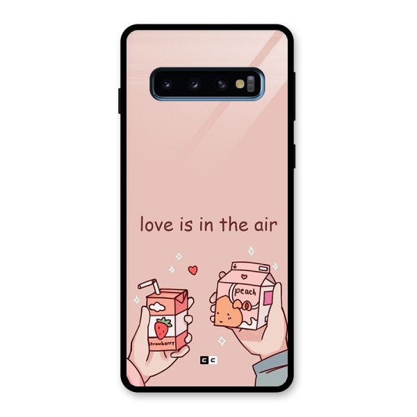 Love In Air Glass Back Case for Galaxy S10