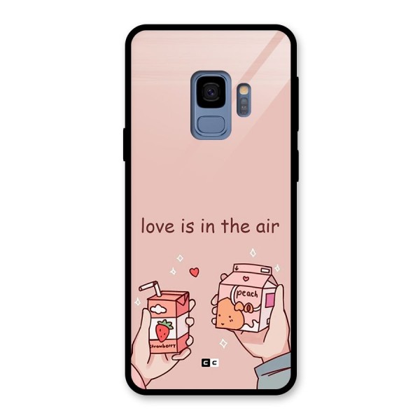 Love In Air Glass Back Case for Galaxy S9