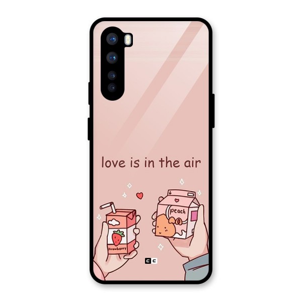 Love In Air Glass Back Case for OnePlus Nord