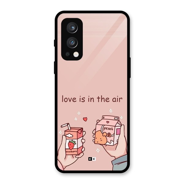 Love In Air Glass Back Case for OnePlus Nord 2 5G