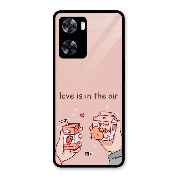 Love In Air Glass Back Case for Oppo A77