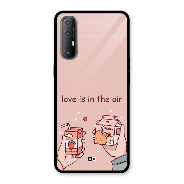 Love In Air Glass Back Case for Oppo Reno3 Pro