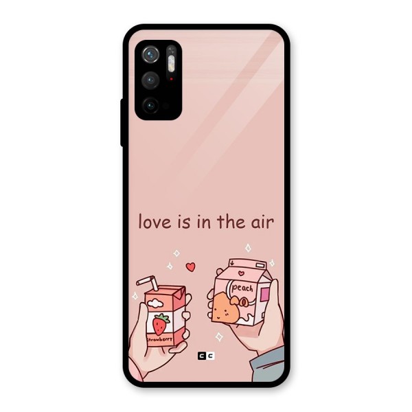 Love In Air Glass Back Case for Poco M3 Pro 5G