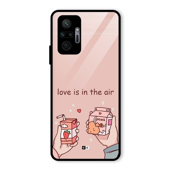 Love In Air Glass Back Case for Redmi Note 10 Pro