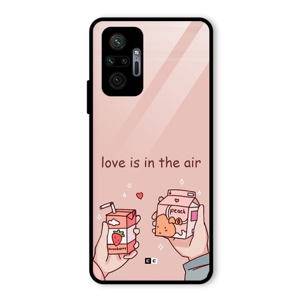 Love In Air Glass Back Case for Redmi Note 10 Pro Max