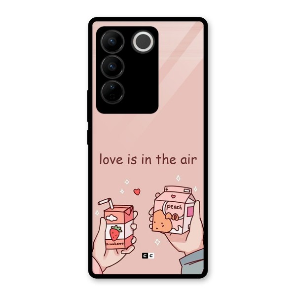 Love In Air Glass Back Case for Vivo V27