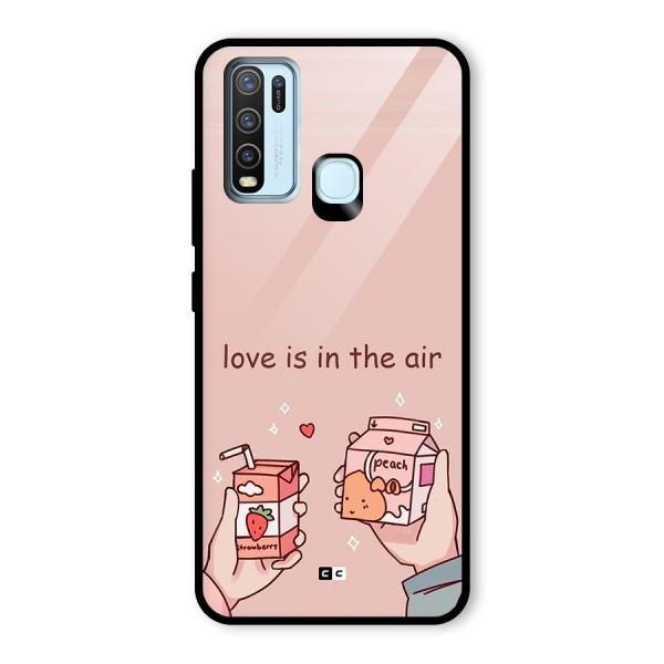 Love In Air Glass Back Case for Vivo Y50