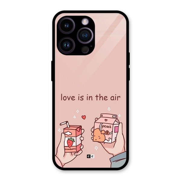 Love In Air Glass Back Case for iPhone 14 Pro Max