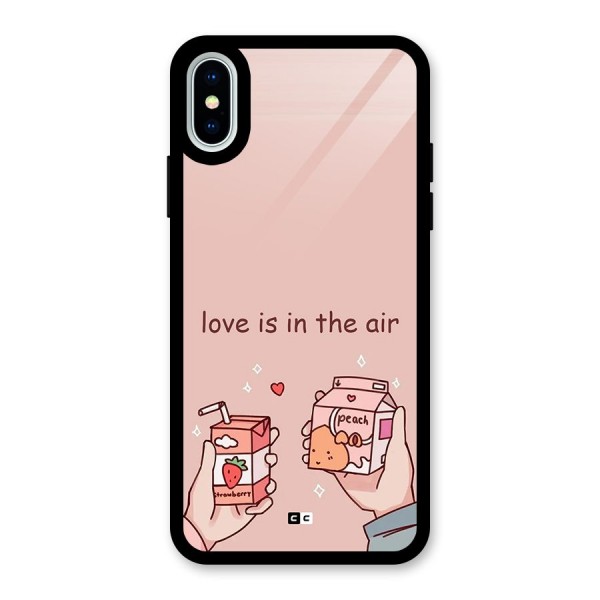 Love In Air Glass Back Case for iPhone X