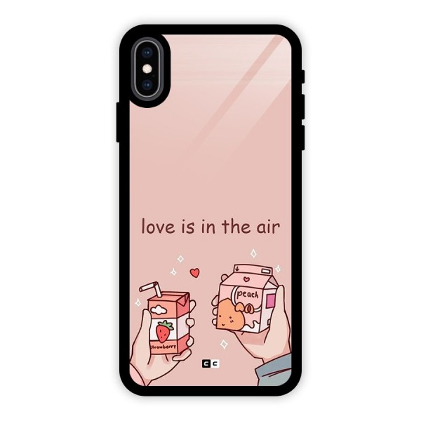 Love In Air Glass Back Case for iPhone XS Max