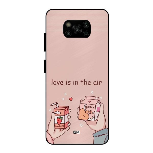 Love In Air Metal Back Case for Poco X3