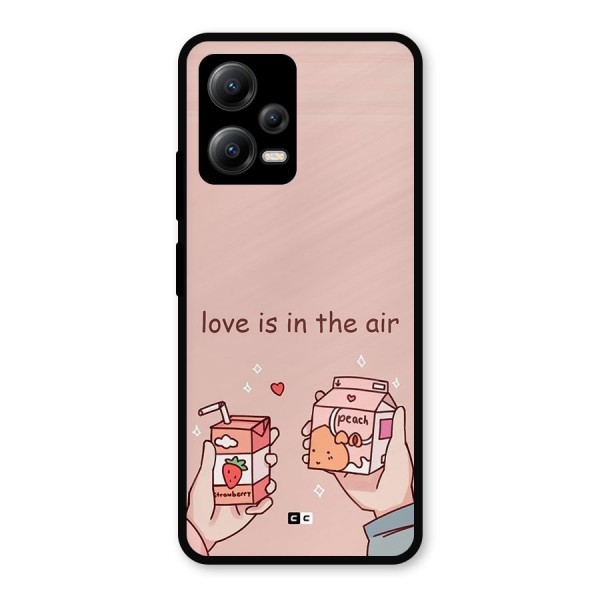 Love In Air Metal Back Case for Poco X5