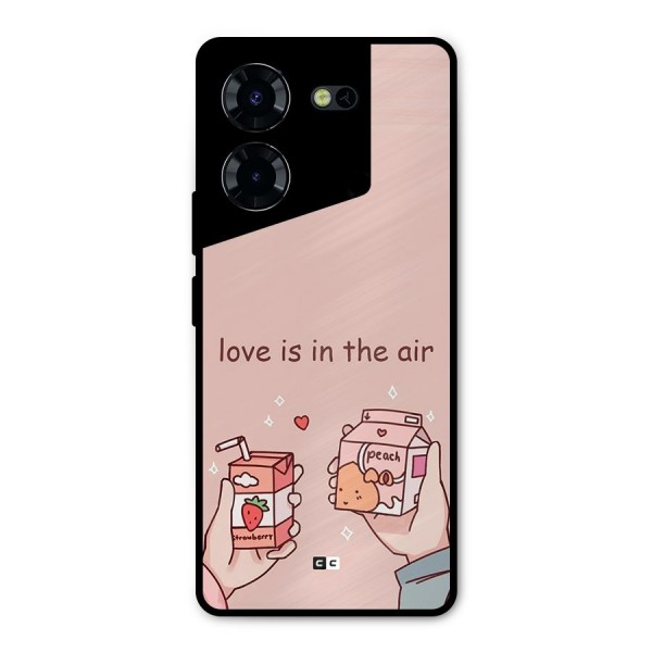 Love In Air Metal Back Case for Tecno Pova 5 Pro 5G