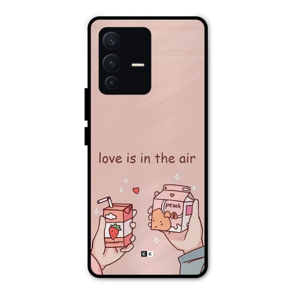 Love In Air Metal Back Case for Vivo V23 Pro