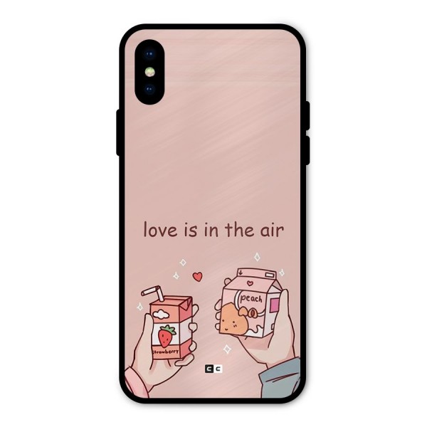 Love In Air Metal Back Case for iPhone XS