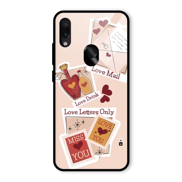 Love Language Glass Back Case for Redmi Note 7S
