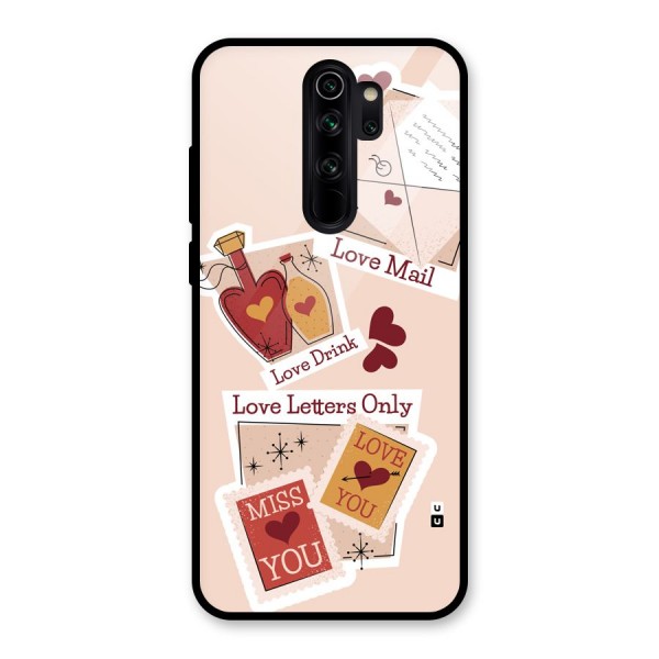 Love Language Glass Back Case for Redmi Note 8 Pro