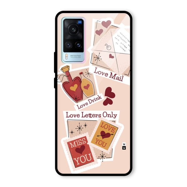 Love Language Glass Back Case for Vivo X60