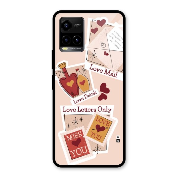 Love Language Glass Back Case for Vivo Y33s
