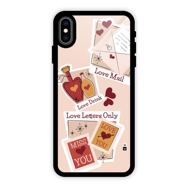Love Language Glass Back Case for iPhone XS Max