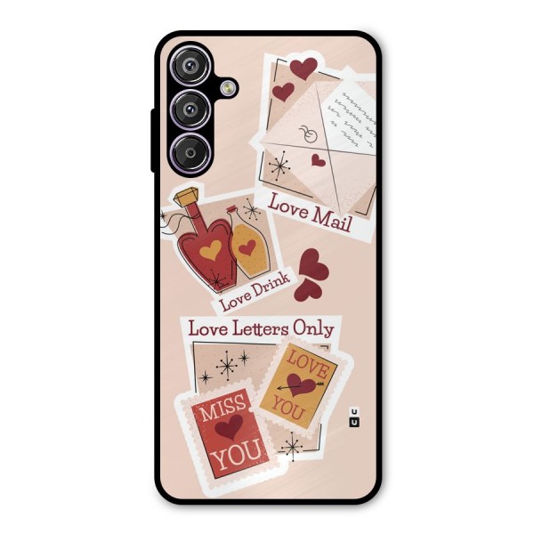 Love Language Metal Back Case for Galaxy F15