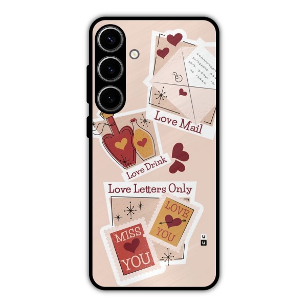 Love Language Metal Back Case for Galaxy S24 Plus