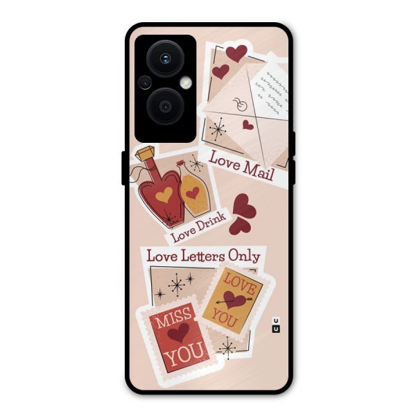Love Language Metal Back Case for Oppo F21s Pro 5G