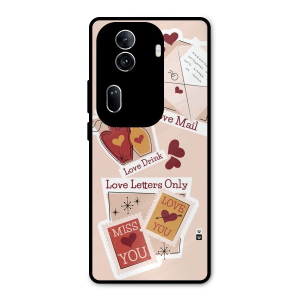 Love Language Metal Back Case for Oppo Reno11 Pro 5G