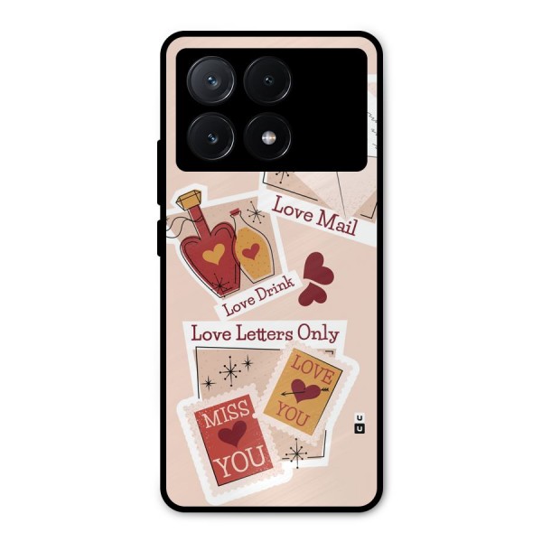 Love Language Metal Back Case for Poco X6 Pro