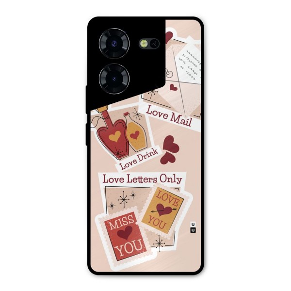Love Language Metal Back Case for Tecno Pova 5 Pro 5G