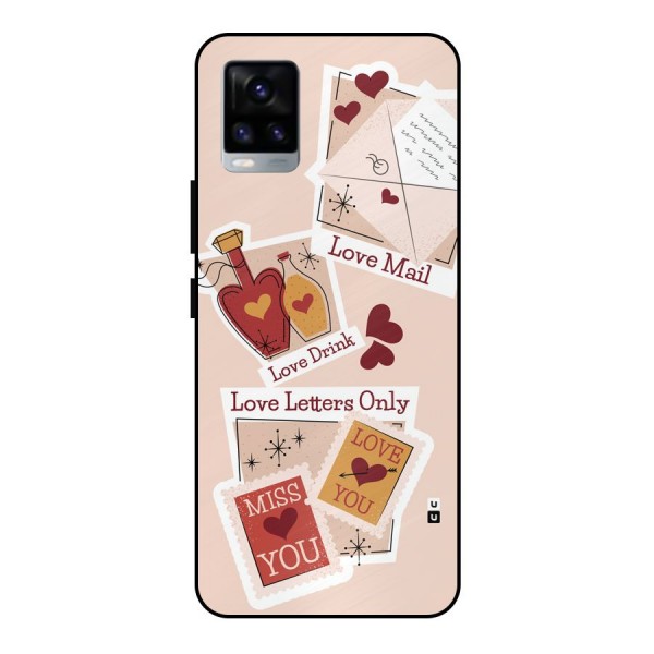 Love Language Metal Back Case for Vivo V20