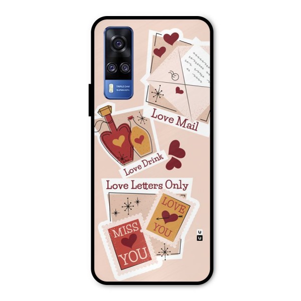 Love Language Metal Back Case for Vivo Y51A
