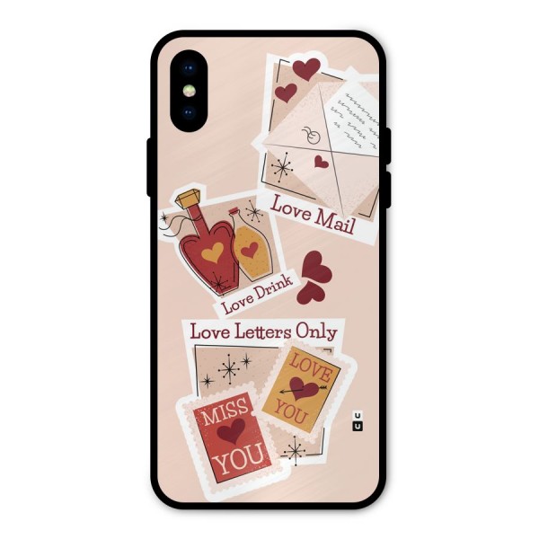 Love Language Metal Back Case for iPhone XS
