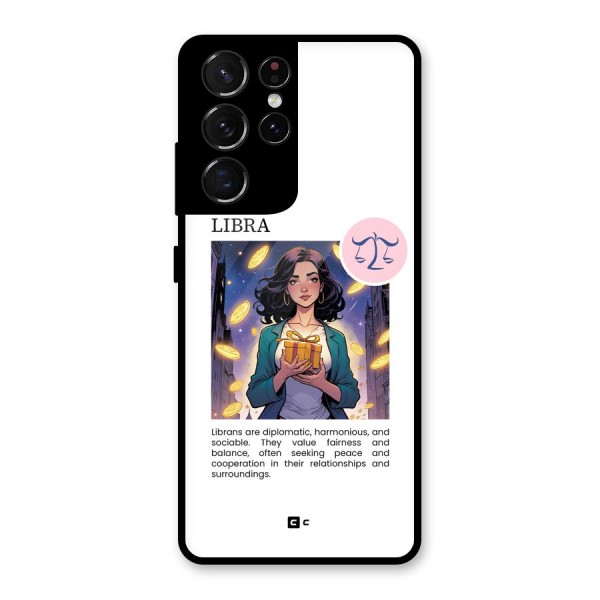 Love Libra Glass Back Case for Galaxy S21 Ultra 5G