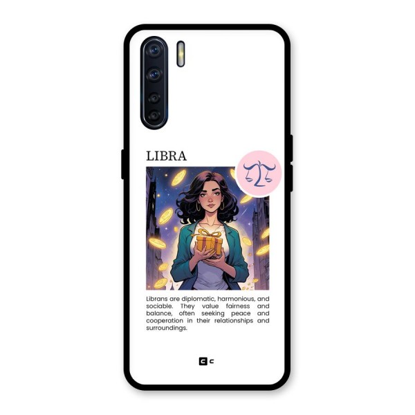 Love Libra Glass Back Case for Oppo F15