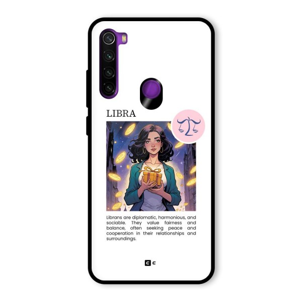 Love Libra Glass Back Case for Redmi Note 8