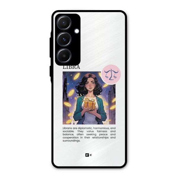 Love Libra Metal Back Case for Galaxy A55