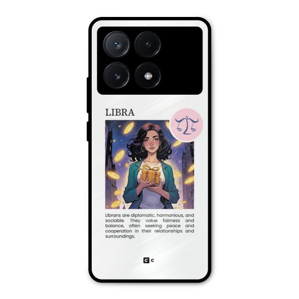 Love Libra Metal Back Case for Poco X6 Pro