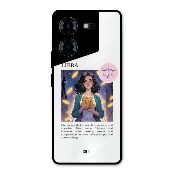 Love Libra Metal Back Case for Tecno Pova 5 Pro 5G