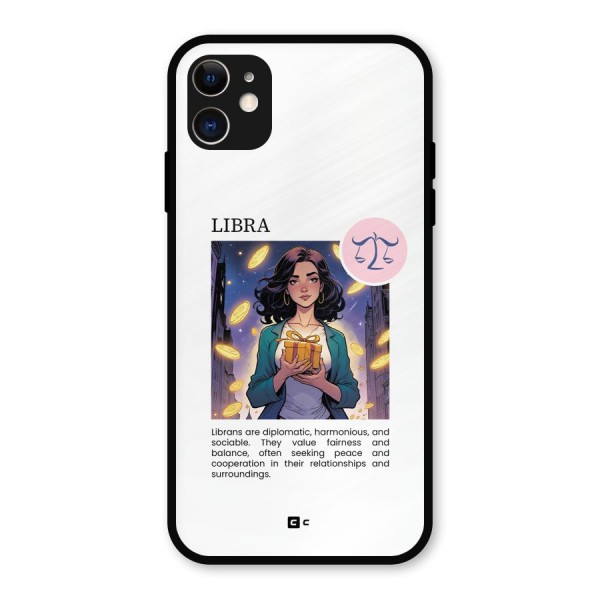Love Libra Metal Back Case for iPhone 11