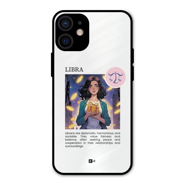 Love Libra Metal Back Case for iPhone 12 Mini