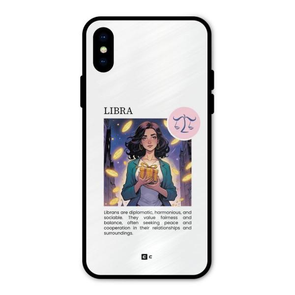 Love Libra Metal Back Case for iPhone XS
