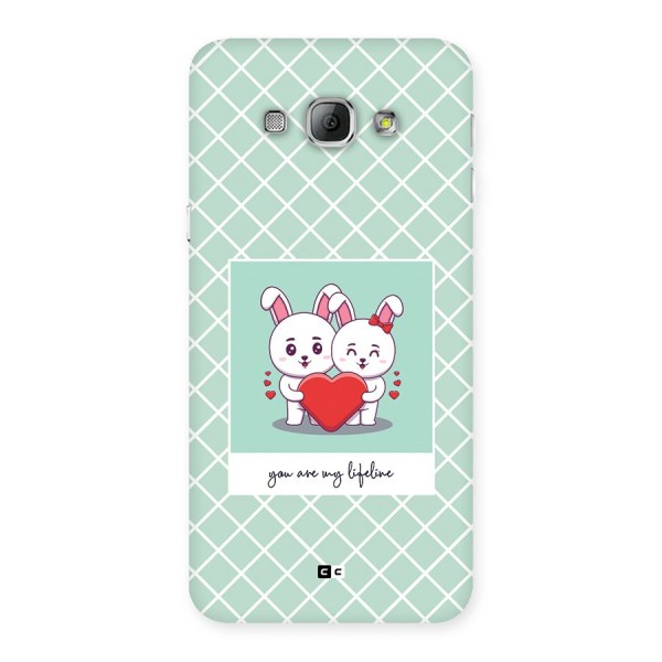 Love Lifeline Back Case for Galaxy A8