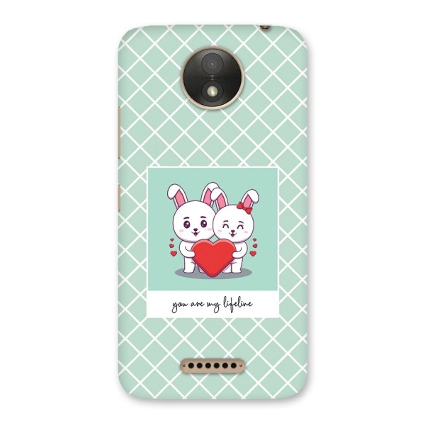 Love Lifeline Back Case for Moto C Plus