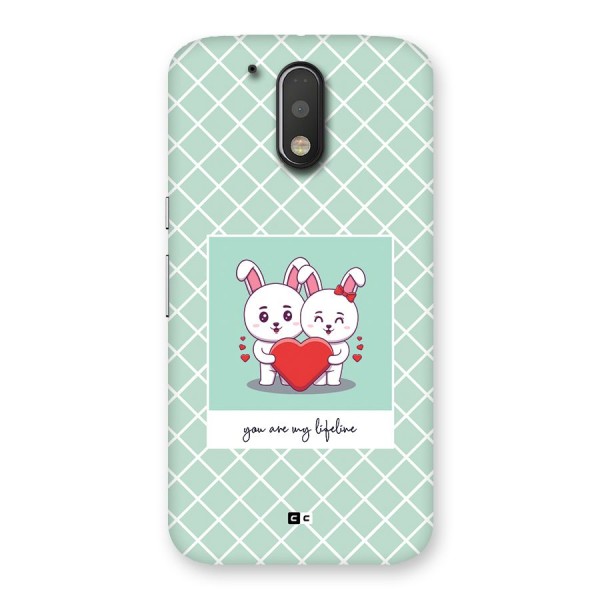 Love Lifeline Back Case for Moto G4 Plus
