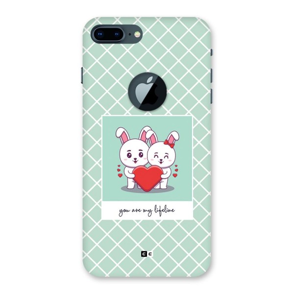 Love Lifeline Back Case for iPhone 7 Plus Logo Cut