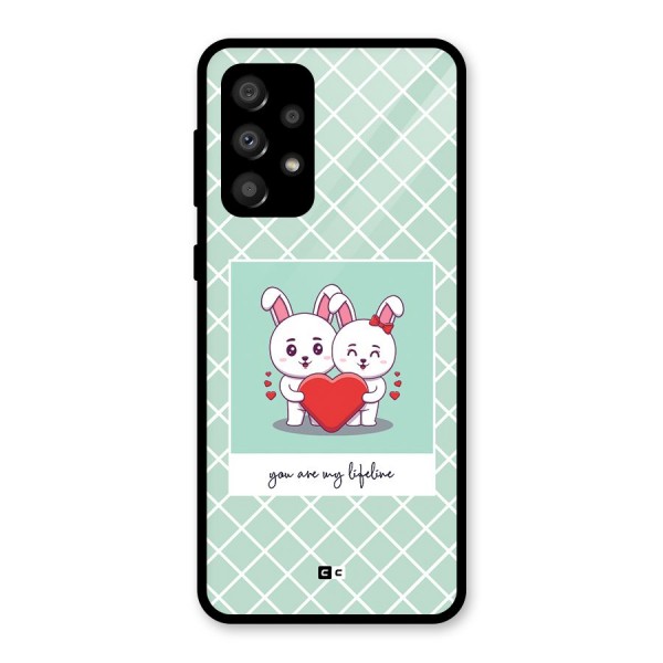 Love Lifeline Glass Back Case for Galaxy A32