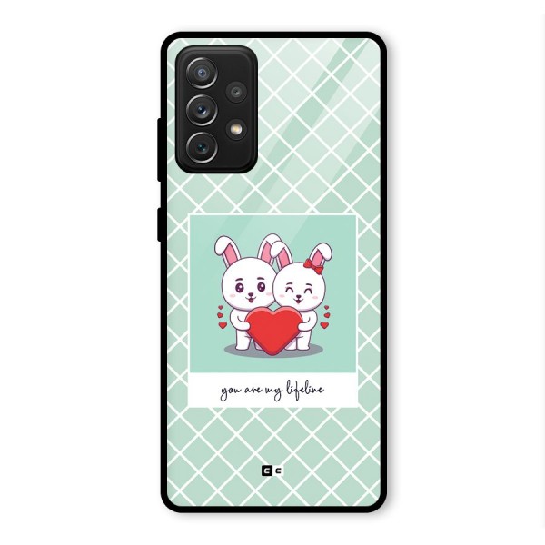 Love Lifeline Glass Back Case for Galaxy A72